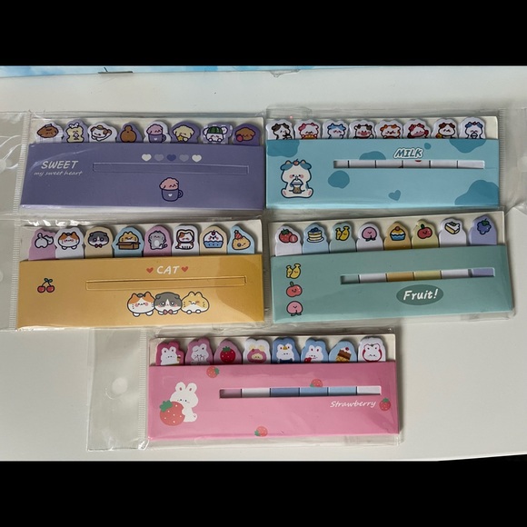 4 for $20 Kawaii Memo Flags ❤️🥰 - Picture 2 of 12